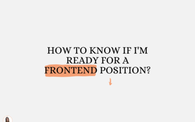 How to know if I’m ready for a frontend position?